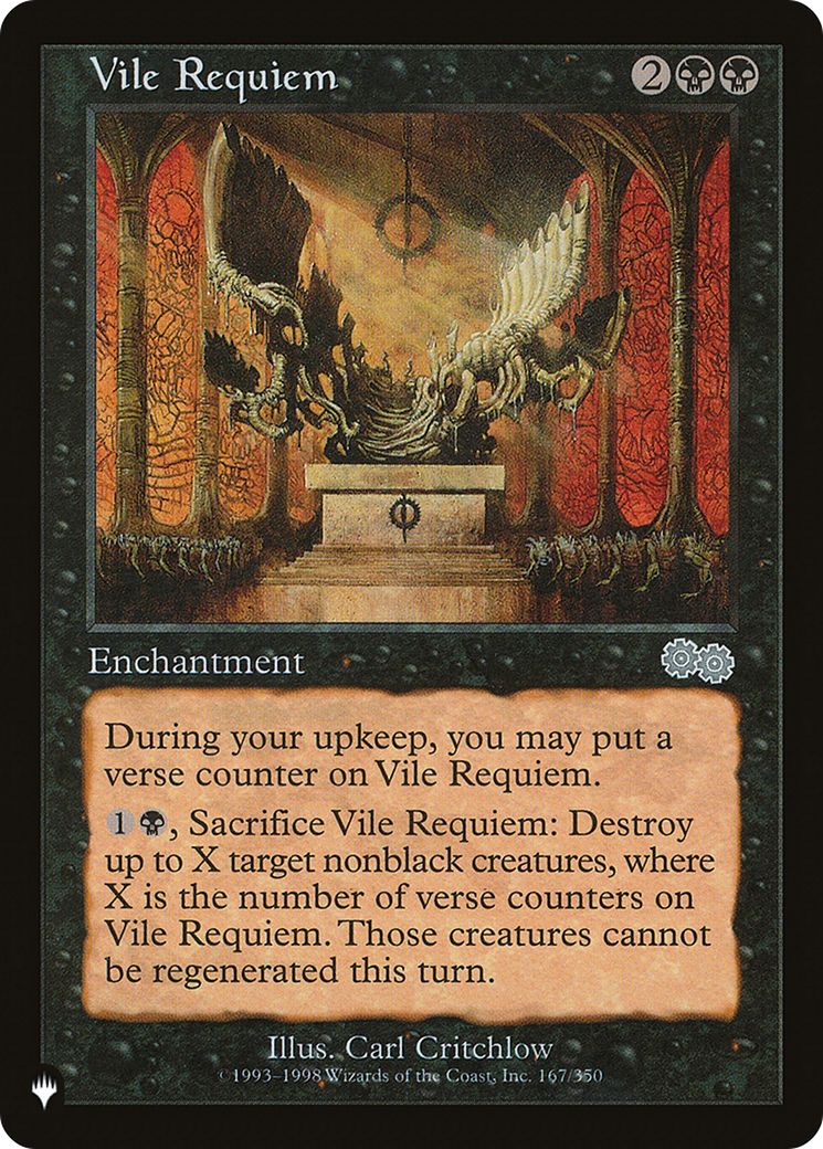 Vile Requiem (USG) [The List] | Card Merchant Takapuna