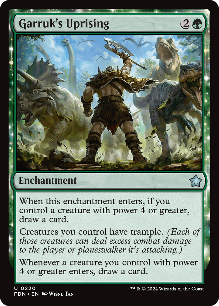 Garruk's Uprising [Foundations] | Card Merchant Takapuna