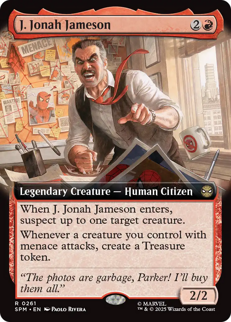J. Jonah Jameson (Extended Art) [Marvel's Spider-Man] | Card Merchant Takapuna