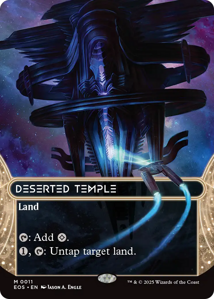 Deserted Temple (0011) (Borderless) [Edge of Eternities: Stellar Sights] | Card Merchant Takapuna