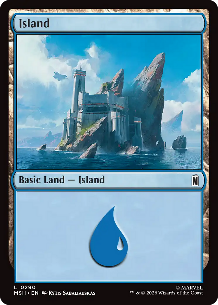 Island (0290) [Marvel Super Heroes] | Card Merchant Takapuna