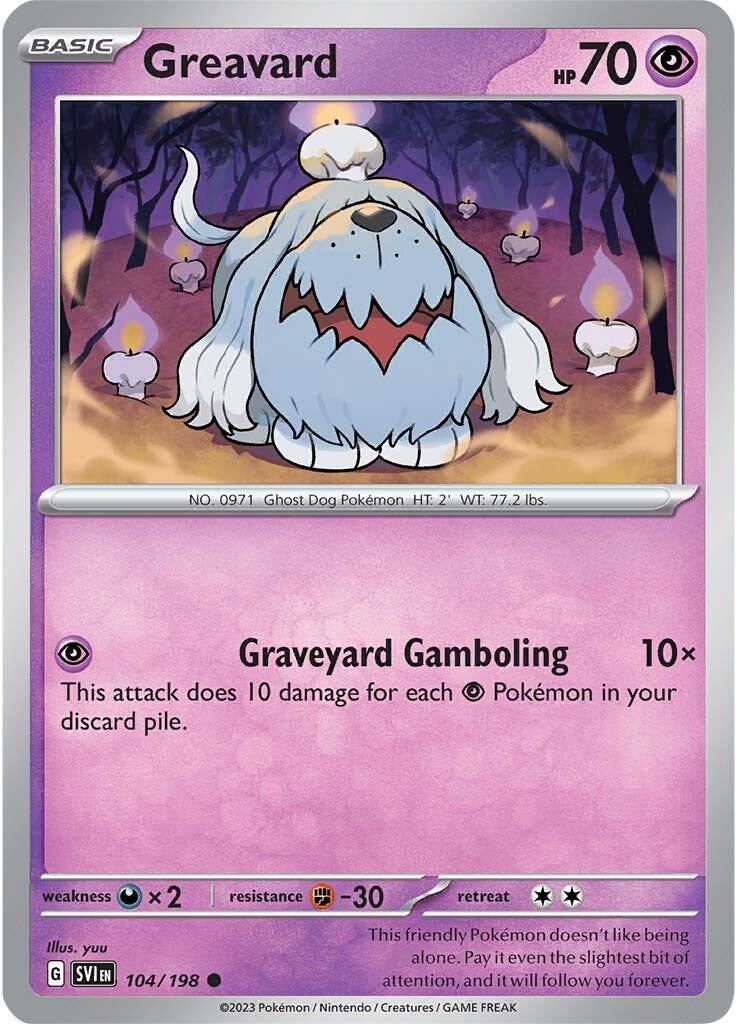 Greavard (104/198) [Scarlet & Violet: Base Set] | Card Merchant Takapuna