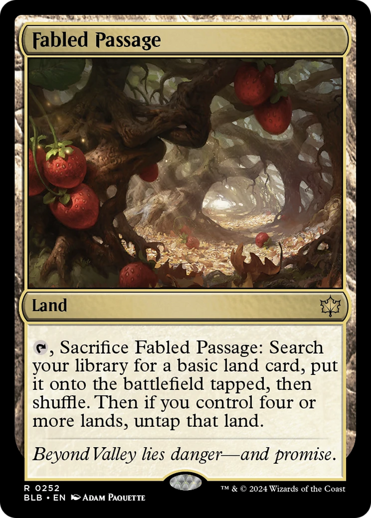 Fabled Passage [Bloomburrow] | Card Merchant Takapuna