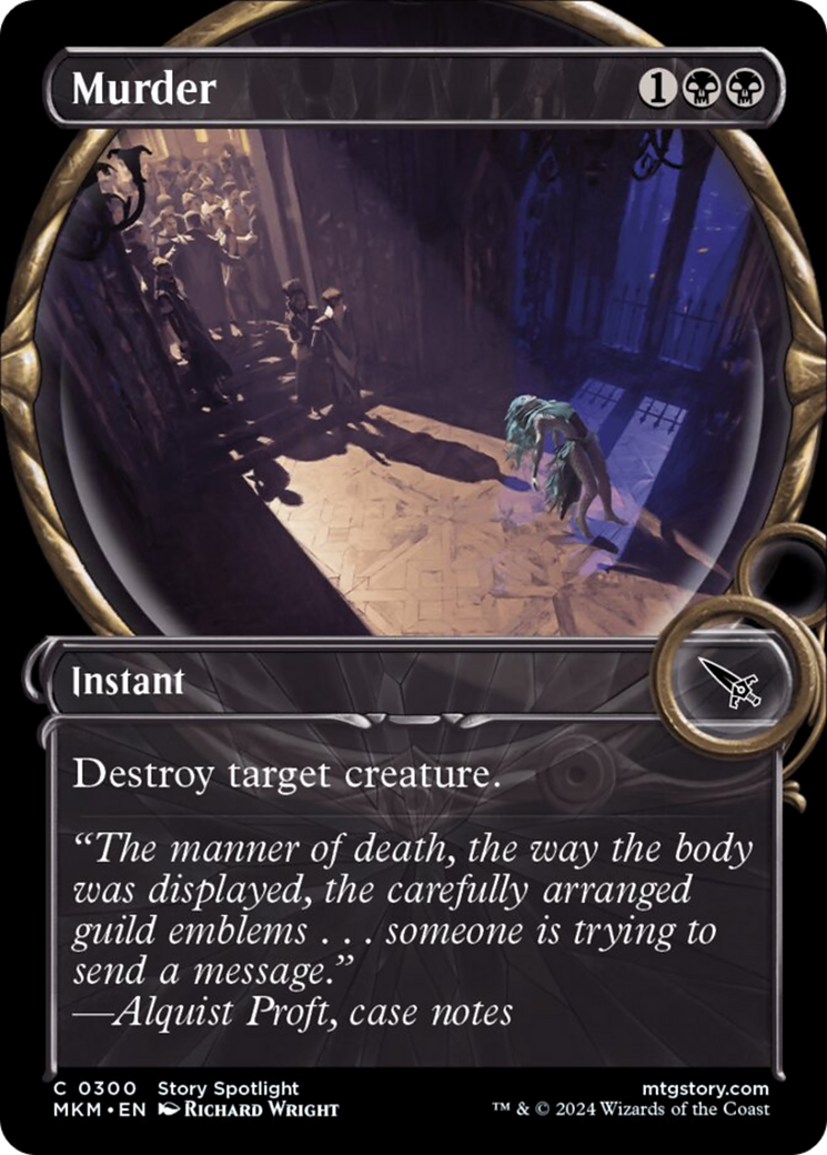 Murder (Showcase) [Murders at Karlov Manor] | Card Merchant Takapuna