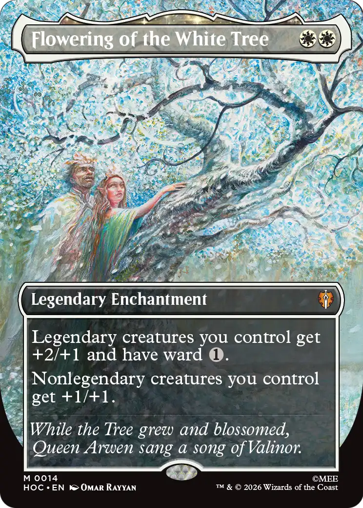 Flowering of the White Tree (Borderless) [The Hobbit: Eternal-Legal] | Card Merchant Takapuna