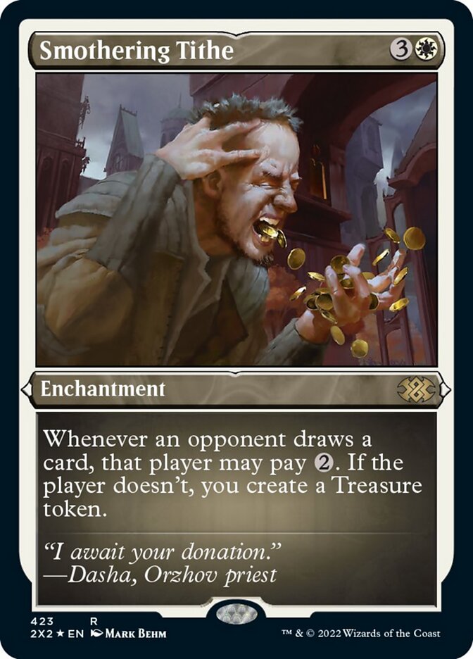 Smothering Tithe (Foil Etched) [Double Masters 2022] | Card Merchant Takapuna
