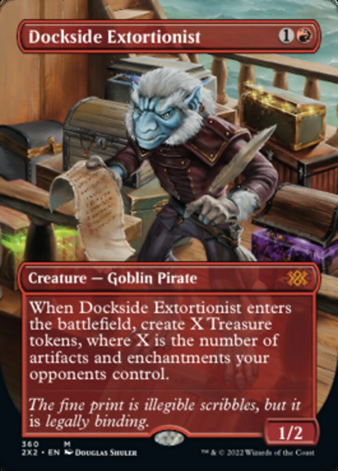 Dockside Extortionist (Borderless Alternate Art) [Double Masters 2022] | Card Merchant Takapuna