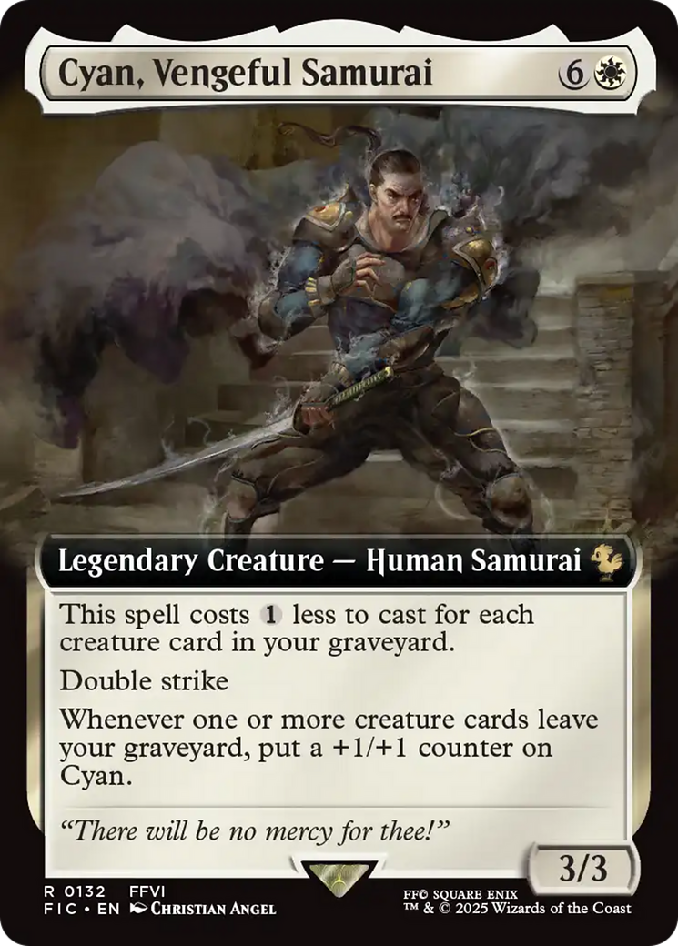 Cyan, Vengeful Samurai (Extended Art) [FINAL FANTASY Commander] | Card Merchant Takapuna