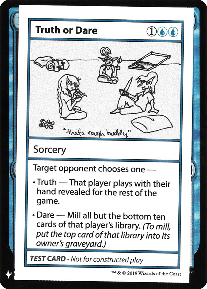 Truth or Dare [Mystery Booster Playtest Cards] | Card Merchant Takapuna
