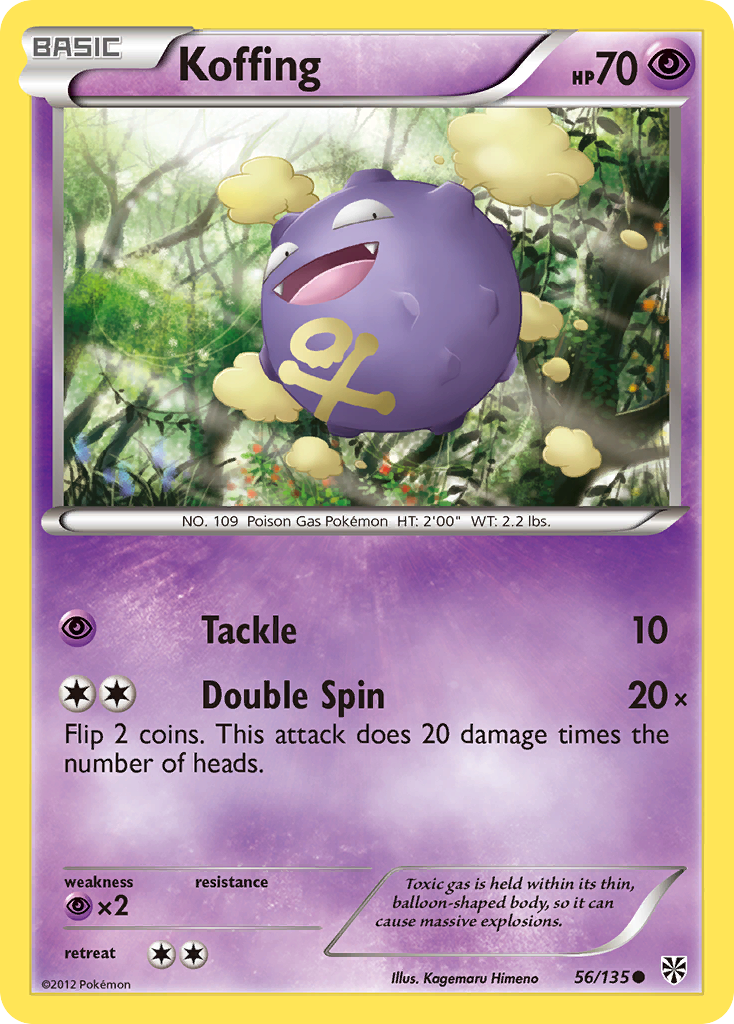 Koffing (56/135) [Black & White: Plasma Storm] | Card Merchant Takapuna