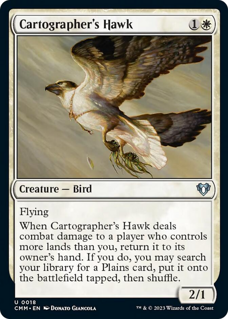 Cartographer's Hawk [Commander Masters] | Card Merchant Takapuna