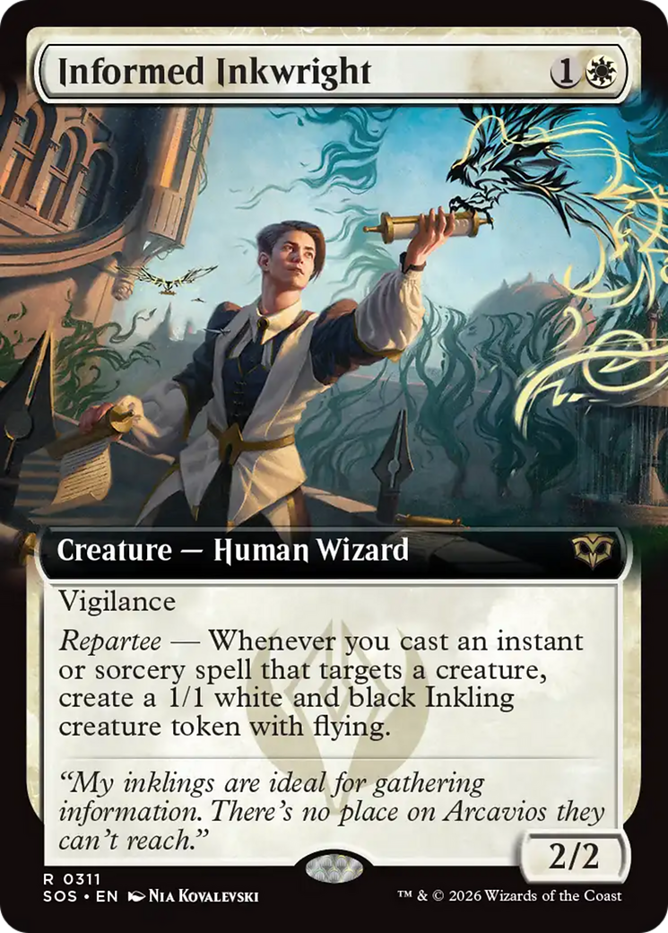 Informed Inkwright (Extended Art) [Secrets of Strixhaven] | Card Merchant Takapuna