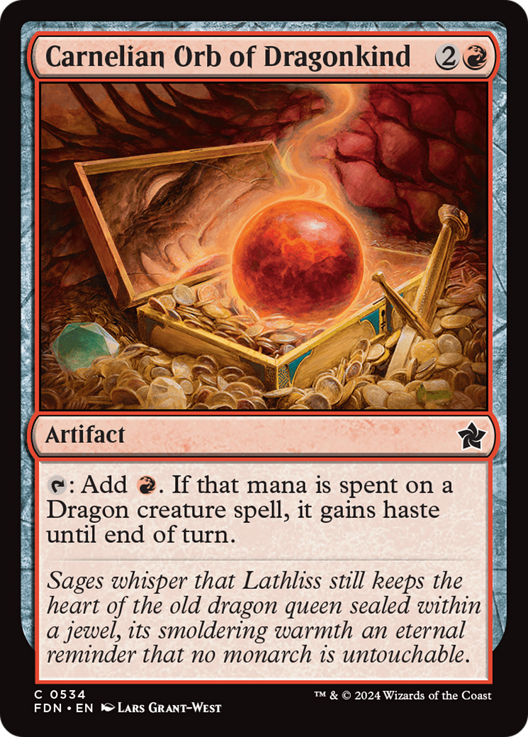Carnelian Orb of Dragonkind [Foundations] | Card Merchant Takapuna
