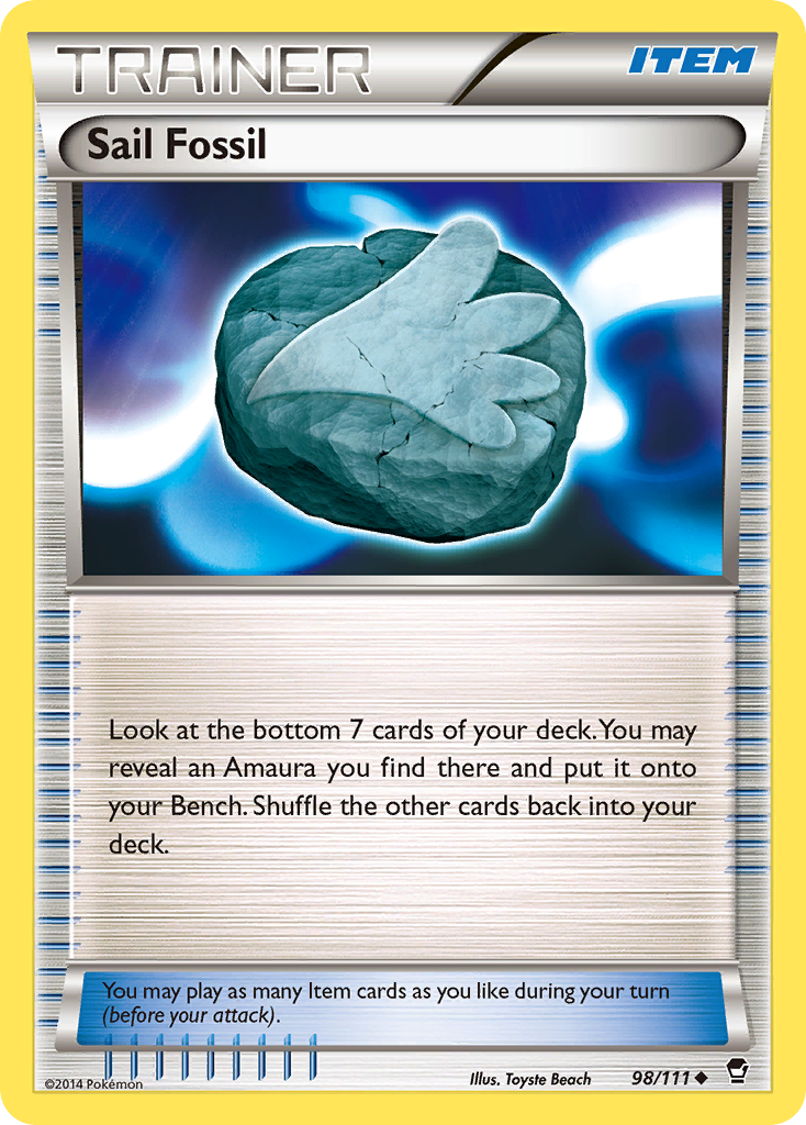 Sail Fossil (98/111) [XY: Furious Fists] | Card Merchant Takapuna
