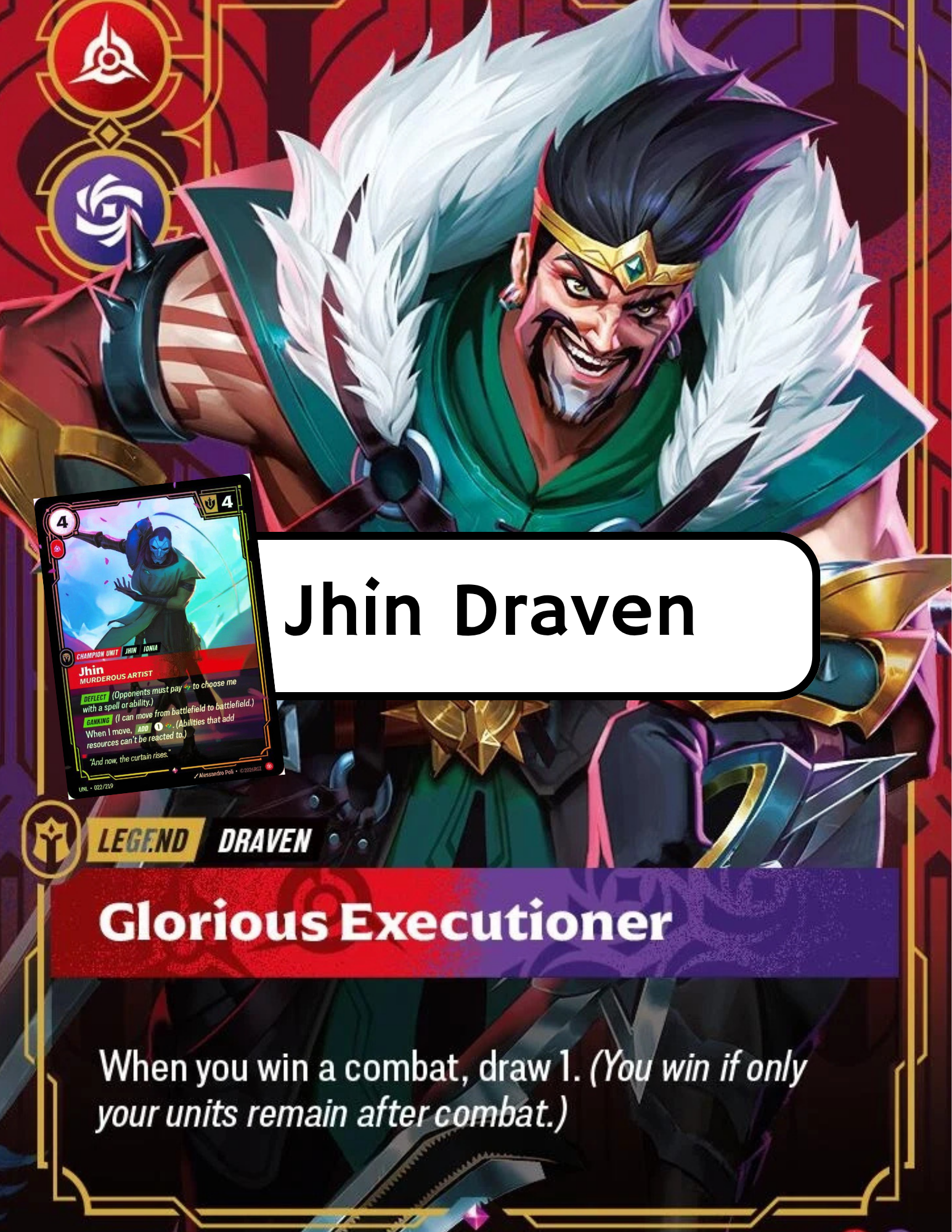 Jhin Draven [Riftbound Custom Deck] | Card Merchant Takapuna