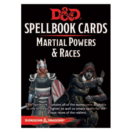 D&D: Spellbook Cards – Martial Powers & Races Deck | Card Merchant Takapuna