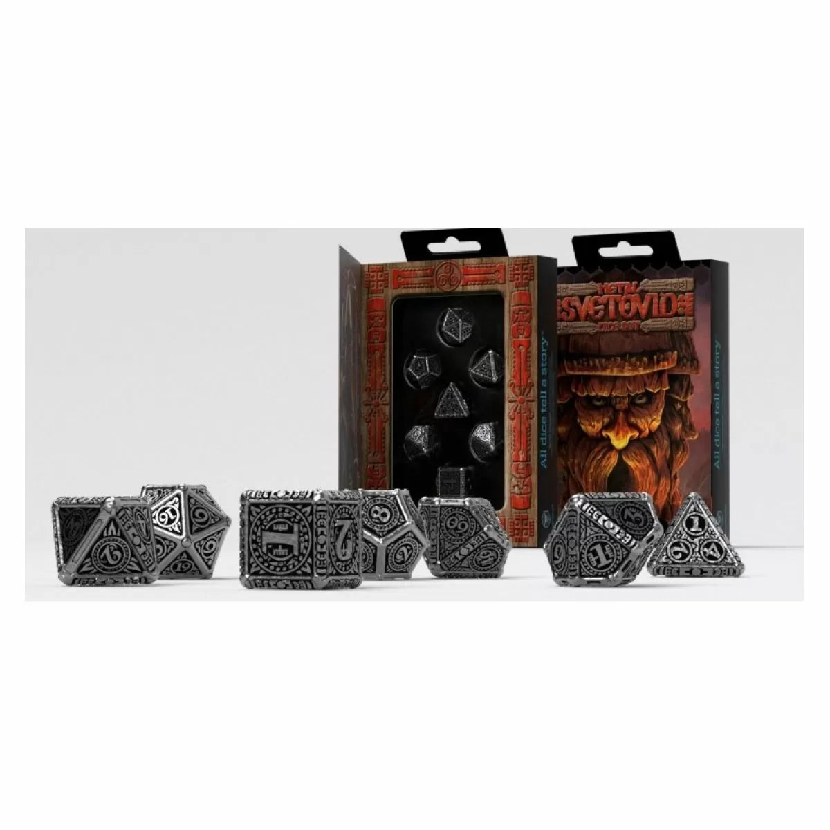 Q Workshop Metal Svetovid Dice Set 7 | Card Merchant Takapuna