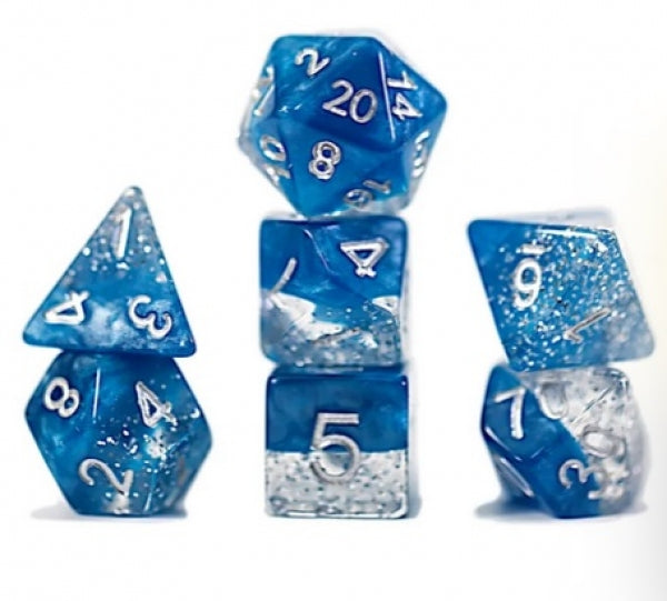 Gatekeeper Halfsies Dice - Glitter Edition - Blue | Card Merchant Takapuna