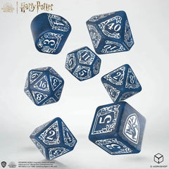 Q Workshop Harry Potter Modern Dice Set - Ravenclaw - Blue Dice Set 7 | Card Merchant Takapuna