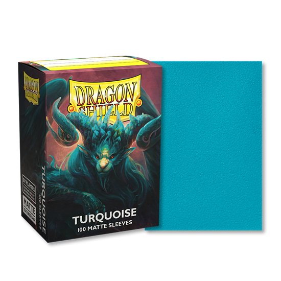 Dragonshield Sleeves 100ct Standard - Turquoise Matte | Card Merchant Takapuna