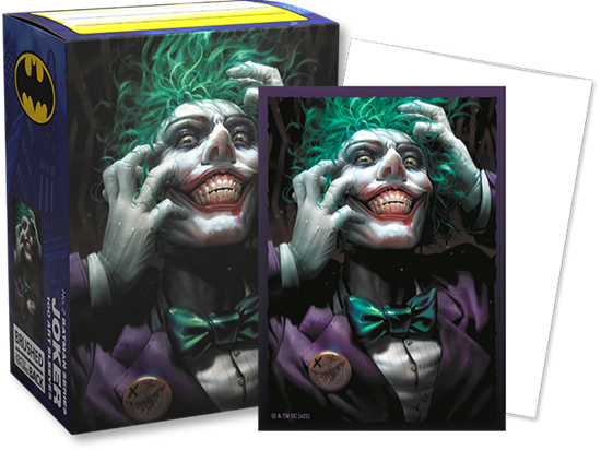 joker card sleeves joker card sleeves DRAGON SHIELD BATMAN SERIES JOKER BRUSHED ART