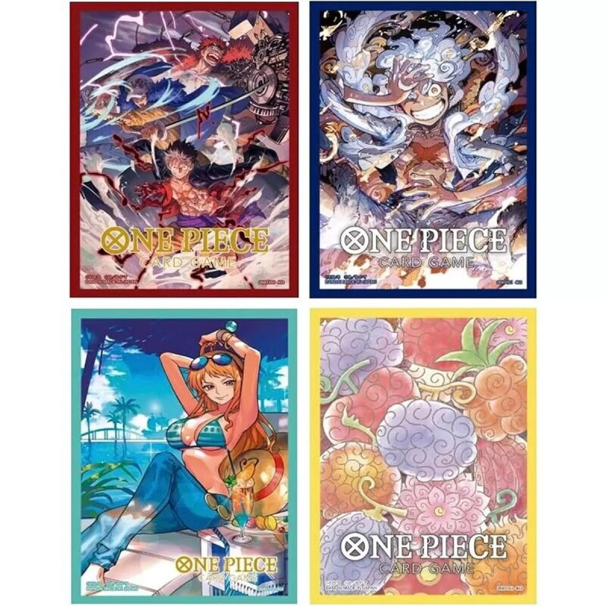 One Piece TCG - Official Sleeves Set 4 Card Merchant Takapuna One Piece TCG - Official Sleeves Set 4 Card Merchant Takapuna