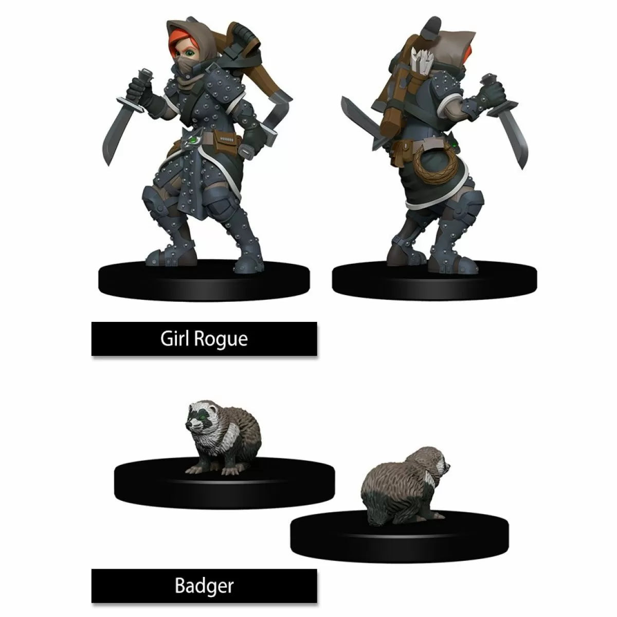 WizKids Girl Rogue & Badger | Card Merchant Takapuna