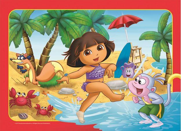 35 Piece Frame Tray Puzzle - Dora the Explorer | Card Merchant Takapuna