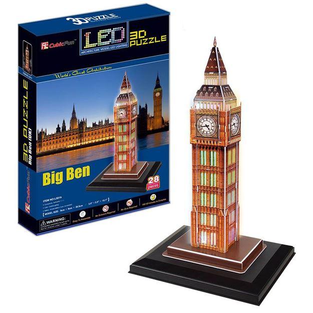 LED 3D Puzzle - Big Ben | Card Merchant Takapuna