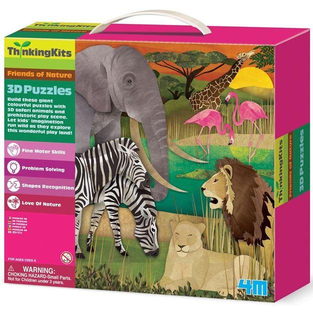 Thinking Kits 3D Puzzle - Friends of Nature Safari | Card Merchant Takapuna