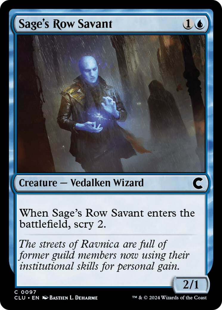 Sage's Row Savant [Ravnica: Clue Edition] | Card Merchant Takapuna