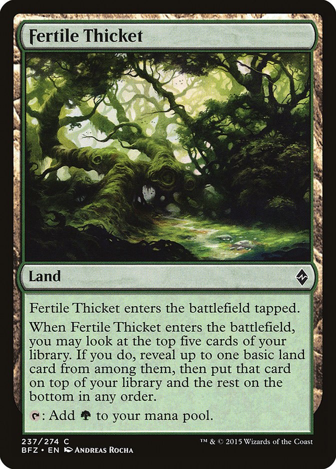 Fertile Thicket [Battle for Zendikar] | Card Merchant Takapuna