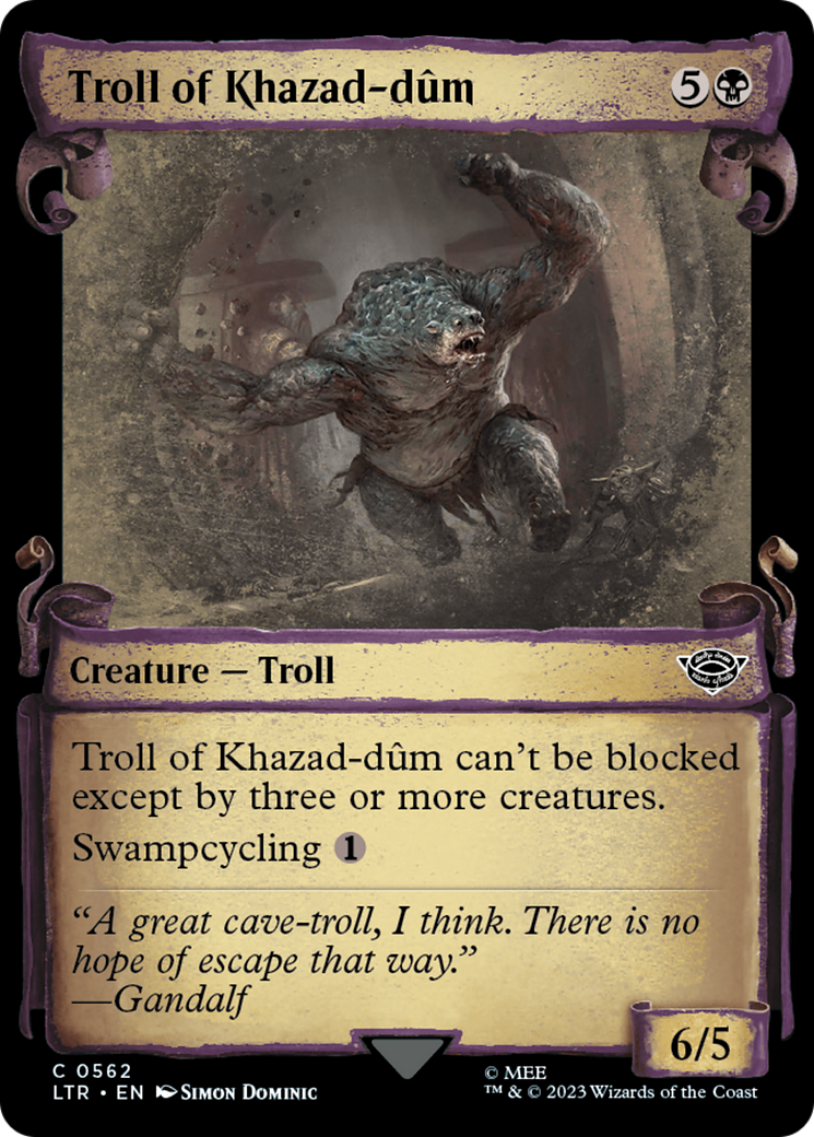 Troll of Khazad-dum [The Lord of the Rings: Tales of Middle-Earth Showcase Scrolls] | Card Merchant Takapuna