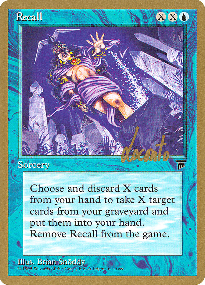 Recall (Michael Loconto) [Pro Tour Collector Set] | Card Merchant Takapuna