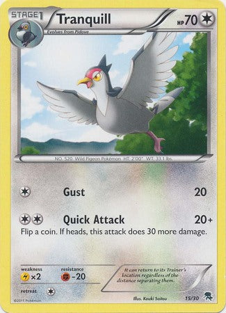 Tranquill (15/30) [Black & White: Trainer Kit - Zoroark] | Card Merchant Takapuna