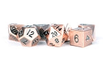 Metal Dice: Antique Copper 16mm Poly Set | Card Merchant Takapuna