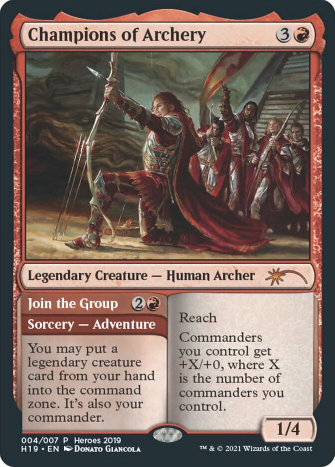 Champions of Archery // Join the Group [Heroes of the Realm 2019] | Card Merchant Takapuna