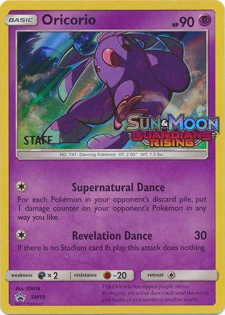 Oricorio (SM19) (Staff Prerelease Promo) [Sun & Moon: Black Star Promos] | Card Merchant Takapuna