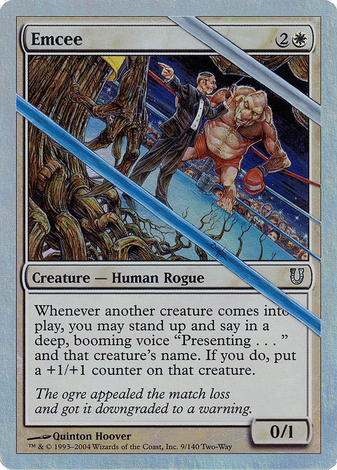 Emcee (Alternate Foil) [Unhinged] | Card Merchant Takapuna