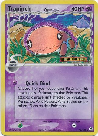 Trapinch (69/101) (Delta Species) (Stamped) [EX: Dragon Frontiers] | Card Merchant Takapuna