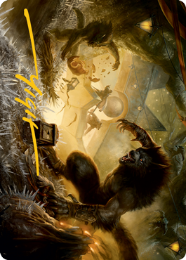 Storm the Festival Art Card (Gold-Stamped Signature) [Innistrad: Midnight Hunt Art Series] | Card Merchant Takapuna