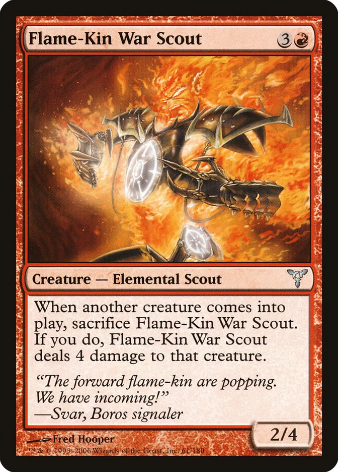 Flame-Kin War Scout [Dissension] | Card Merchant Takapuna