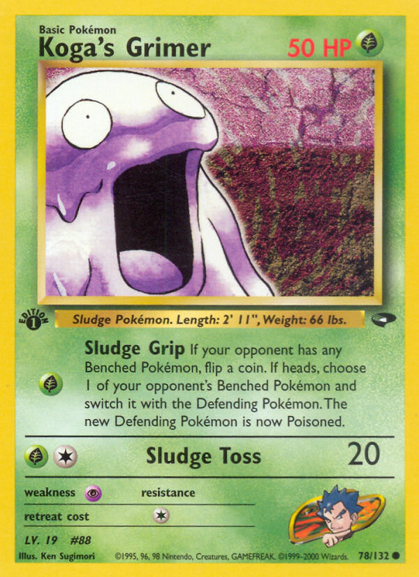 Koga's Grimer (78/132) [Gym Challenge 1st Edition] | Card Merchant Takapuna