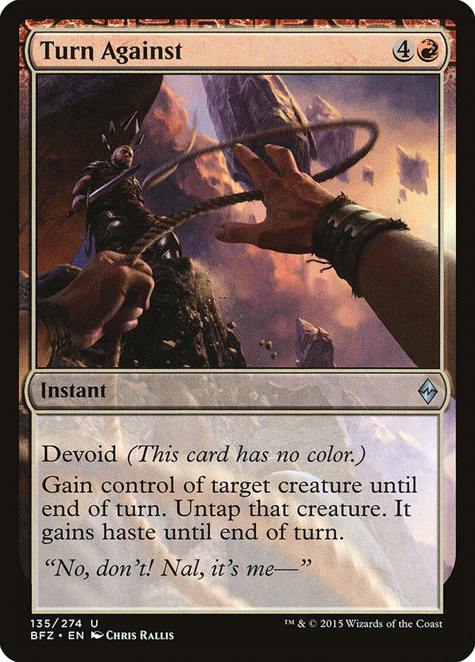 Turn Against [Battle for Zendikar] | Card Merchant Takapuna