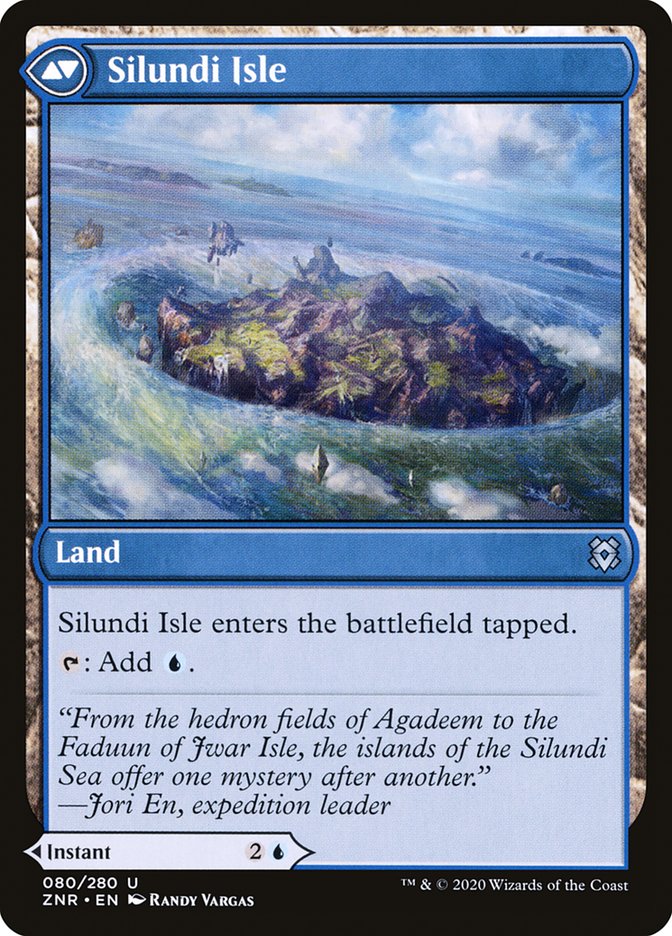 Silundi Vision // Silundi Isle [Zendikar Rising] | Card Merchant Takapuna