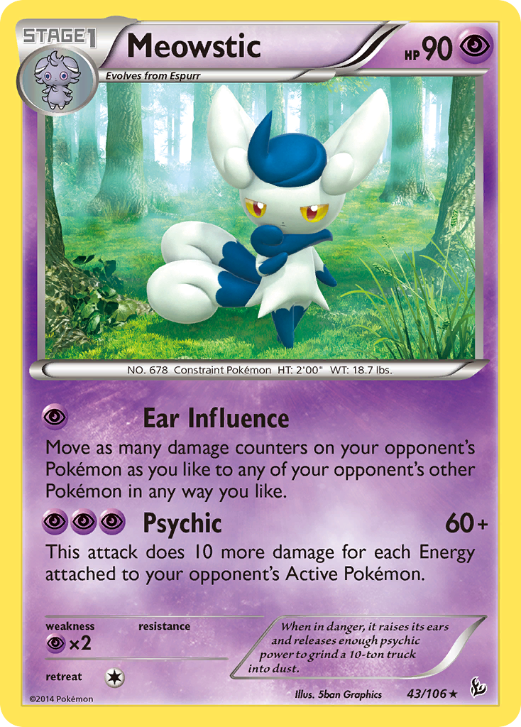 Meowstic (43/106) [XY: Flashfire] | Card Merchant Takapuna