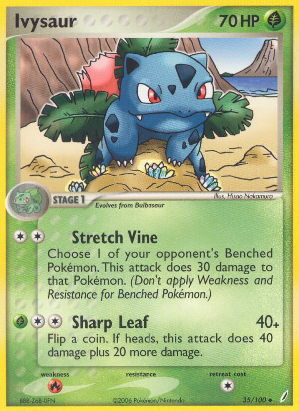 Ivysaur (35/100) [EX: Crystal Guardians] | Card Merchant Takapuna