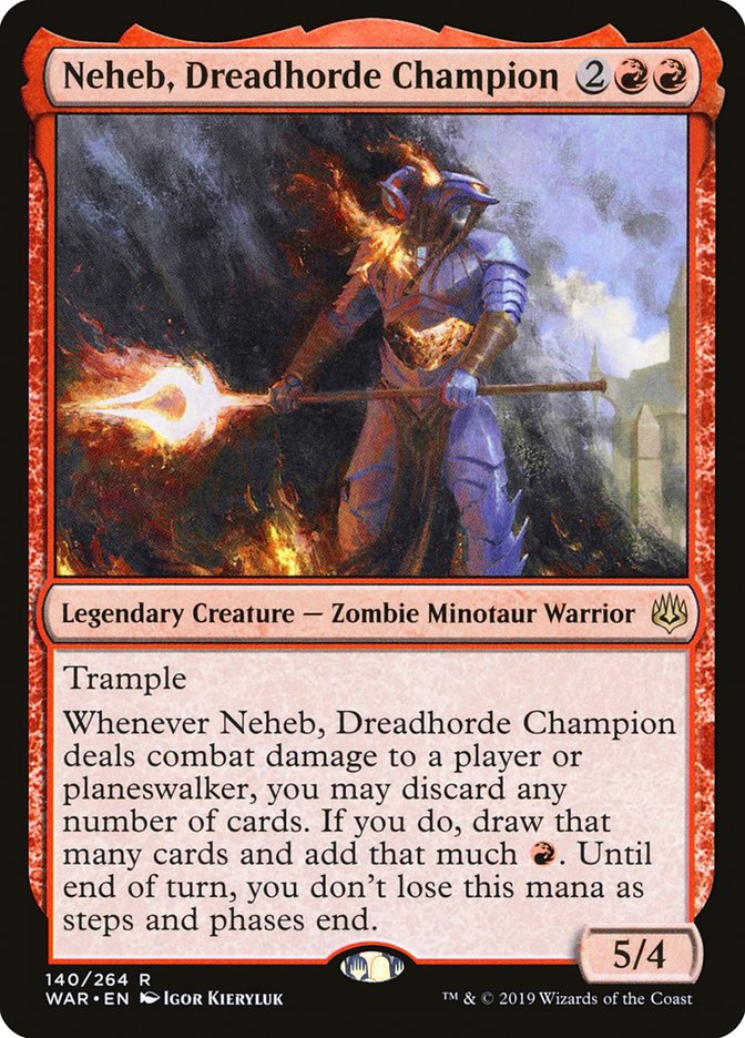Neheb, Dreadhorde Champion [War of the Spark] | Card Merchant Takapuna