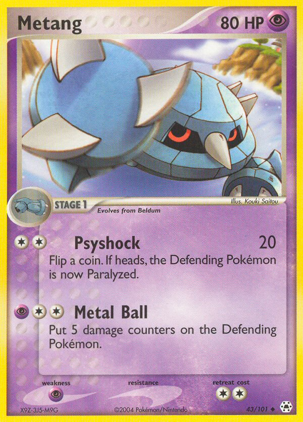 Metang (43/101) [EX: Hidden Legends] | Card Merchant Takapuna