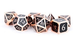 Metal Enamel Dice: Antique Copper with Black Enamel | Card Merchant Takapuna